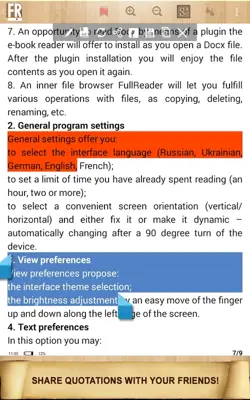 FullReader+ android App screenshot 4